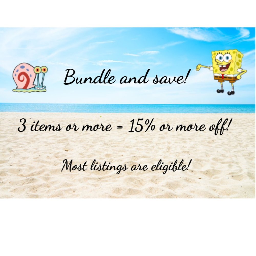 ★BUNDLE AND SAVE 15% WITH 3 OR MORE ITEMS★